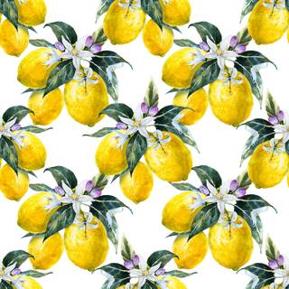 Spring lemons wallpaper