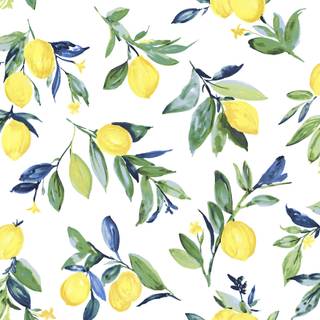 Spring lemons wallpaper