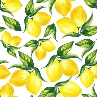 Spring lemons wallpaper