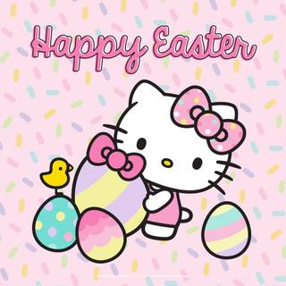 Happy Easter cat wallpaper