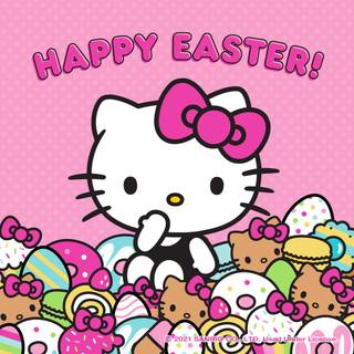 Happy Easter cat wallpaper