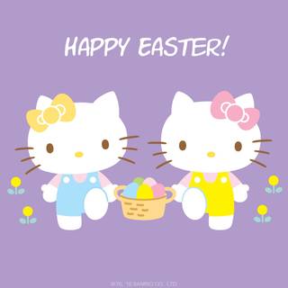 Happy Easter cat wallpaper