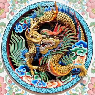 Traditional Chinese dragon wallpaper