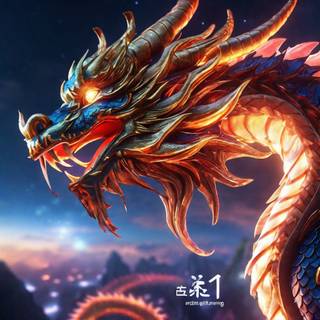 Traditional Chinese dragon wallpaper