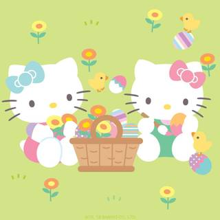 Happy Easter cat wallpaper
