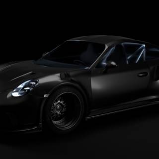 Porsche 911 Gt3 Rs blacked out wallpaper