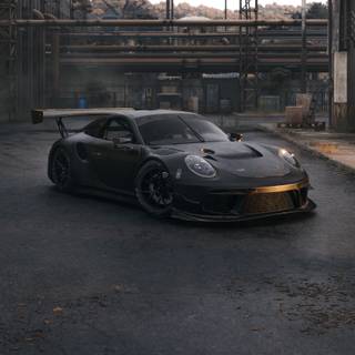 Porsche 911 Gt3 Rs blacked out wallpaper