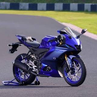 Yamaha R15 V4 Racing Blue wallpaper