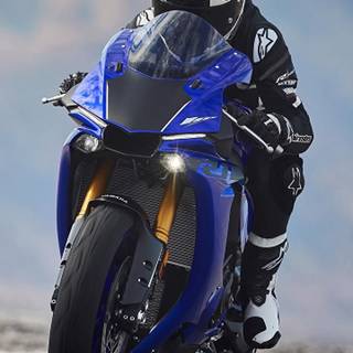 Yamaha R15 V4 Racing Blue wallpaper