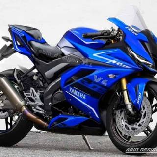 Yamaha R15 V4 Racing Blue wallpaper