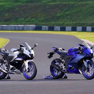 Yamaha R15 V4 Racing Blue wallpaper