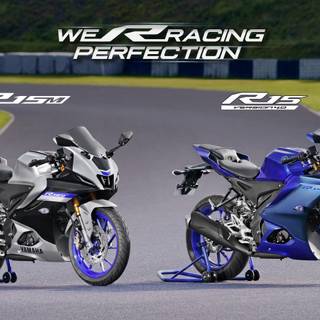 Yamaha R15 V4 Racing Blue wallpaper