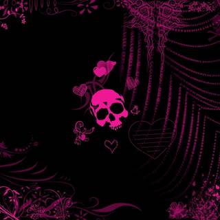 Emo pink asthetic desktop wallpaper