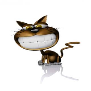 Cartoon cat spring wallpaper