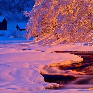 Landscape nature winter wallpaper