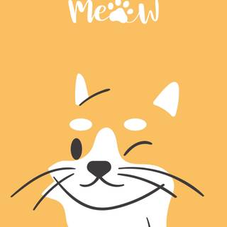 Cartoon cat spring wallpaper