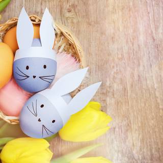 Easter postcard wallpaper