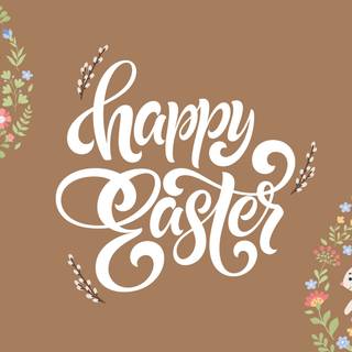 Easter postcard wallpaper
