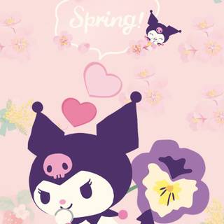 Spring Kuromi wallpaper