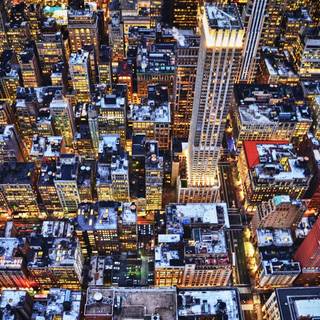 Winter New York laptop wallpaper