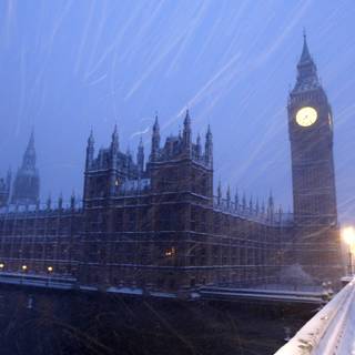 Winter London laptop wallpaper