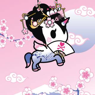 Spring Kuromi wallpaper