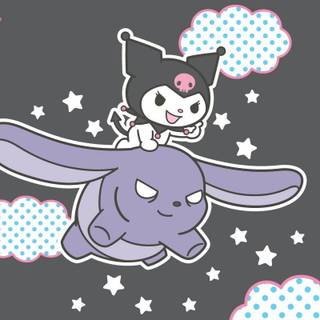 Pink Kuromi wallpaper