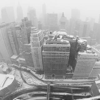 Winter New York laptop wallpaper