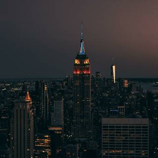 Winter New York laptop wallpaper