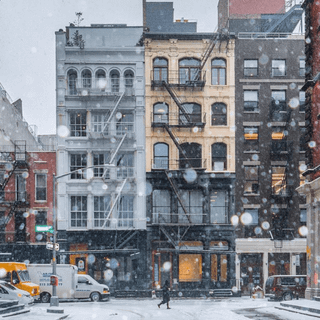 Winter New York laptop wallpaper