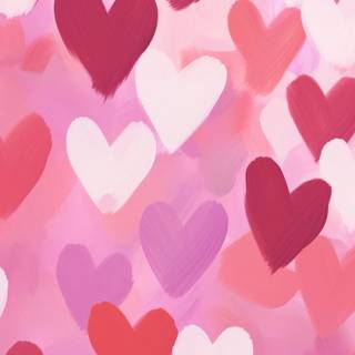 Valentine's Day hearts wallpaper