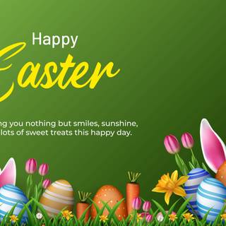 Easter banner wallpaper