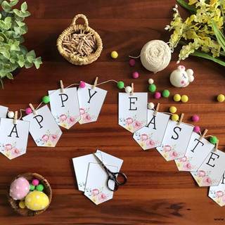 Easter banner wallpaper