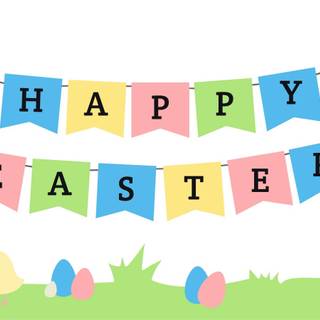 Easter banner wallpaper