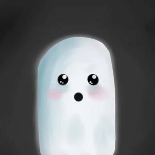 Cute ghost phone wallpaper