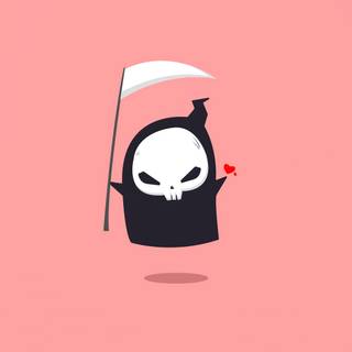 Cute ghost 4k wallpaper