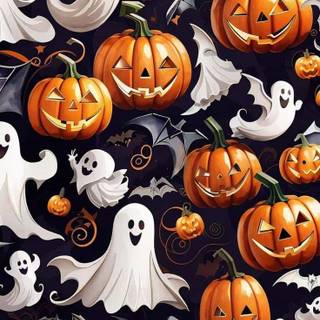 Halloween vintage iPhone wallpaper