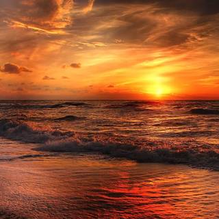 4k sunset desktop wallpaper