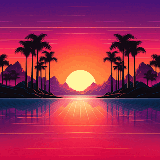 Summer night computer wallpaper