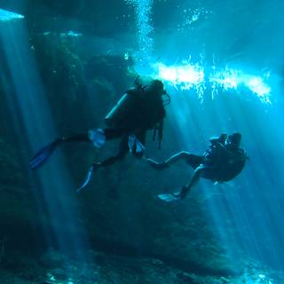 Cave diving wallpaper