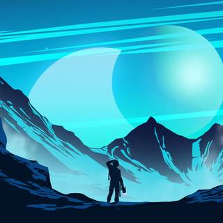 iPhone 11 Pro Max blue wallpaper