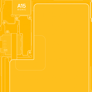 iPhone 13 yellow wallpaper