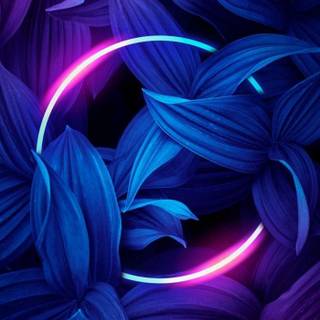 Neon blue iPhone wallpaper