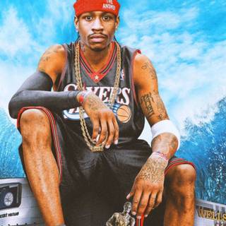 Allen Iverson phone wallpaper