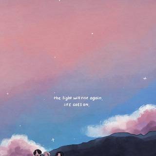 Aesthetic BTS phone wallpaper