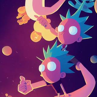 Rick and Morty iPhone XR wallpaper