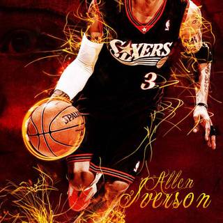 Allen Iverson phone wallpaper