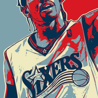 Allen Iverson phone wallpaper