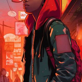 Miles Morales aesthetic wallpaper