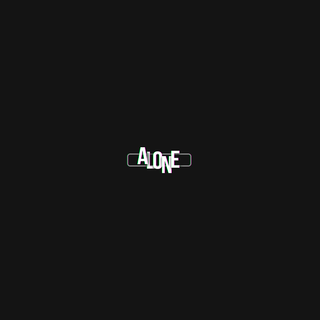 Alone word wallpaper